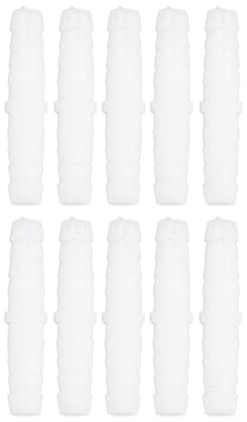 10 Stück Kunststoff-Schlauchnippel Fitting Adapter Gerade Schlauchverbindung Equal Barbed Splicer Mender Joint Union Adapter für Schlauchverbindung(6-6mm straight through)