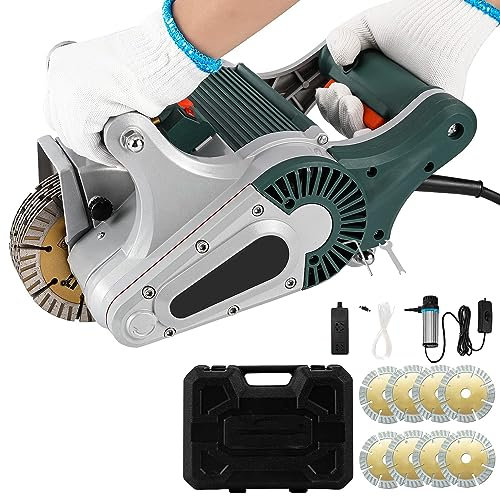 ARWIC Electric Wall Chaser 4800W Wall Grooving Slotting Machine with Infrared Sighting, 1 Time Molding 9000PRM Concrete Wall Cutting Machine 40mm Grooving Depth
