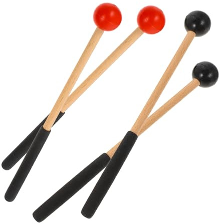TOYANDONA 2paare Marimba Schlägel Mit Stabilem Kopf Und Ergonomischem Griff Langlebige Tongue Drum Sticks Für Percussion Instrumente Geeignet Für Anfänger Und Bühnenperformance