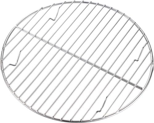 Campingmoon Runder AbkühlgitterEdelstahl Kuchengitter Auskühlgitter zum Backen Kühlen Dämpfen, Idea für Topf/Ofen/Backform/Kuchenform (24cm)