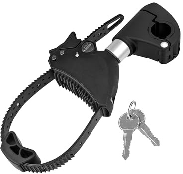 Strap Rahmenhalter kurz Ø 25+30mm, Schwarz/Silber