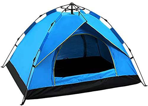 CRBUDY Zelt KuppelzeltTragbares automatisches Pop-Up-Zelt3-4-Personen-Familienzelt für Camping und WandernWasserdicht und Schutz,Garten,StrandWandern,Bergsteigen und Outdoor