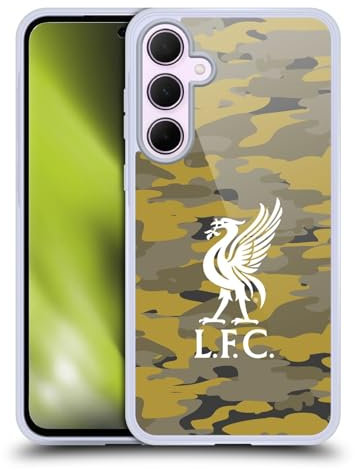 Head Case Designs Offizielle Liverpool Football Club Royal Liver Bird Farben Camou Gel Handyhülle Hülle [Militärischer Schutzgrad] Kompatibel mit Samsung Galaxy A35 5G