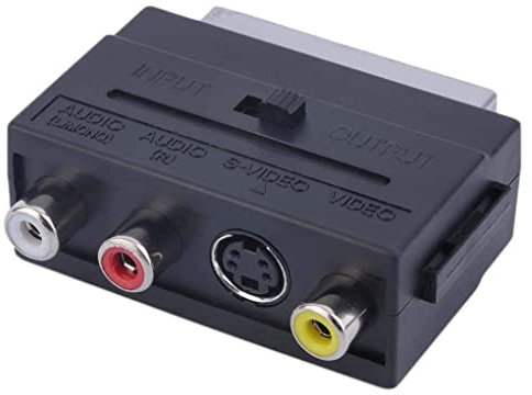 Adaptateur convertisseur péritel 21 broches vers 3RCA RGB vers RCA composite S-Vidéo AV TV Audio Adaptateur