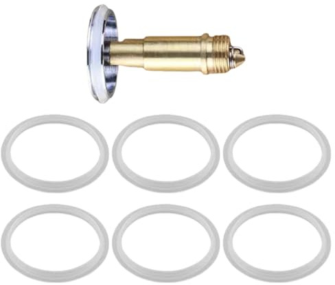 6 Stück Waschbeckenstöpsel, Gummidichtung, O-Ringe, Badewannenstopfen-Dichtung, 38 mm, Ersatz-Dichtung, Abflussreinigungsteile, Gummi-Unterlegscheiben für Push-Typ-Pop-Up-Waschbecken-Ablaufstopfen,