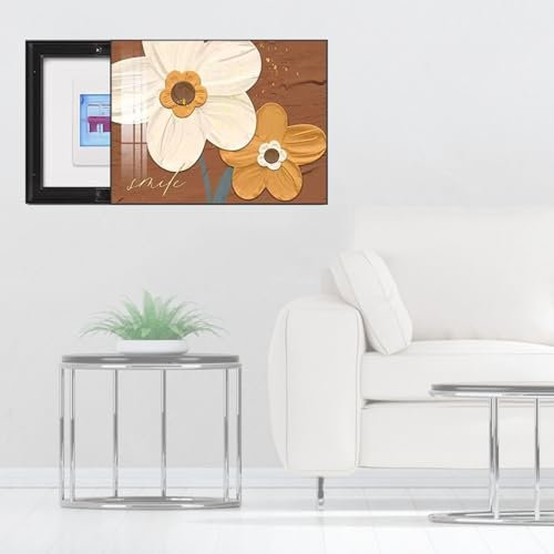 Indoor Electrical Meter Cover, Living Room Electric Meter Cover Box, Simple Vertical Electrical Panel Cover Decorative Painting, Hanging Distribution Box Decoration for Bedroom Kitchen Offic