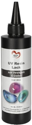 Ideen mit Herz | UV Resin Lack | zum Versiegeln & Gießen (200 ml)
