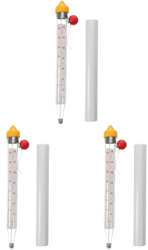 PRETYZOOM 3 Set Termometro Da Forno Caramelle Termometro Per Lo Zucchero Termometro Per La Cottura Termometro Uso Cucina Forniture Di Cottura Termometro Per Marmellata Acciaio Inossidabile