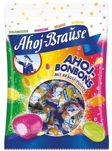 Ahoj-Bonbons - Bonbons Ahoj acidulés et pétillants, parfaits pour une collation amusante et rafraîchissante - Compatible avec Ahoj-Brause - 150 g