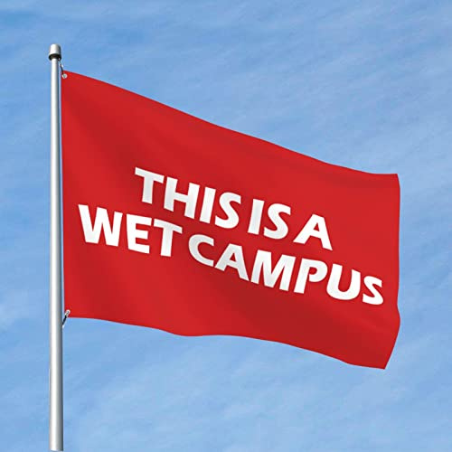 Lustige Windsäcke für die Männerhöhle This Is A Wet Campus, Schlafsaal, 120 x 180 cm