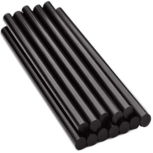 NGNKMPMCTK 15 Stück Heißklebestifte, 270 x 11 mm, schwarz, Heißklebestifte for Karosserie, Dellenreparatur, Entferner, Basteln, DIY-Projekte