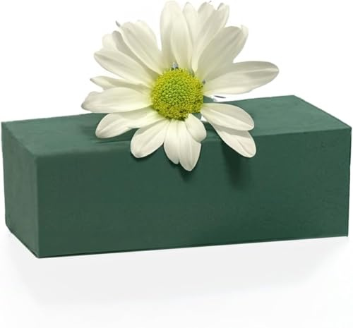 Caliko 1 Pack Wet Brick Floral Foam Block | 23x11x7cm Large Wet Florist Foam Bricks for Fresh Flowers | Best Flower Arranging Accessories For Wedding Aisle, Birthdays & Home Decoration.