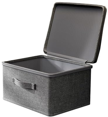 Contenitore richiudibile – organizzatore sicuro per vestiti, contenitore per giocattoli portatile | Contenitore impilabile con coperchio e serratura di sicurezza, Utility - per snack Jeans