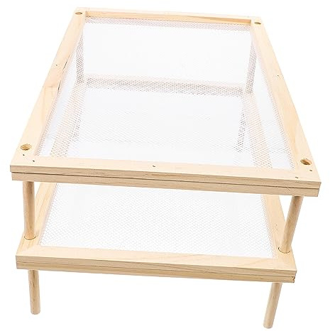 TOPPERFUN Robuster und Einfacher Küchennudelständer mit Beige Farbe Stabil und Einfach zu Bedienen zum Trocknen von Nudeln und Gemüse im Innen und Außenbereich