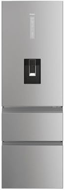 Haier HTW5618DWMG 185x60cm No Frost Silver Freestanding Fridge Freezer with Water Dispenser