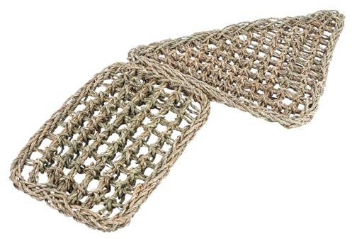 FRCOLOR 2 pièces Hamac pour Reptiles et Lézards Tissé Main Coussin Naturel Léger Tapis pour Animaux Domestiques comme Chats Chiens et Dragons Barbus et Facile à Nettoyer