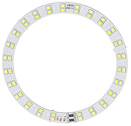 Yechiry Ringljusplatta Hög Ljusstyrka 10W LED-ringljuspanel för Daglig Belysning, Selfie-ringljustavla med Kallt och Varmt Ljus USB-driven för LED-lampor, små Ljuskronor, Bordslampor 3,62, 4,41