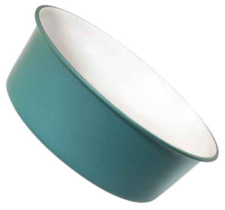 FRCOLOR Lavabo en Plastique Vert et Blanc Moyen, Bassine Multifonction à Laver pour Visage et Pieds, Bac Portable pour Salle de Bain, Bassin à Tremper Pratique et Stable, Usage Domestique