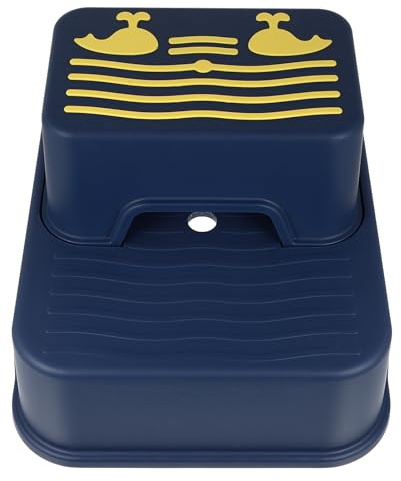 HAPINARY 2 stufiger Kindertritthocker aus Rutschfestem Kunststoff mit Stabilem Design für Badezimmer und Kinderzimmer als Sicherer Tritthocker
