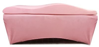 Materasso Massaggiante Coprimaterasso curvo Memory Foam for letti curvi(Pink)