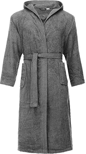 Ladeheid Herren Frottee Bademantel aus 100% Baumwolle LA40-101