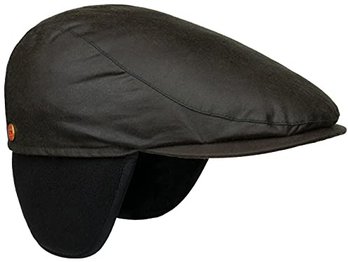 Mayser Matteo Plus Flatcap Schirmmütze Waxed Cotton Made in EU Herren Winter