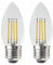 WELSUN 3V E26 / E27 Bombillas led 2W C35 Bulbos de Vela LED Vintage Decorativo DIRIGIÓ Lámpara de filamento White White 2700K 2700K