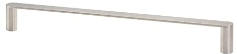 Handtuchhalter Boston rund Länge 600 mm x Höhe 30 mm x Tiefe 70 mm Edelstahl gebürstet Tuchhalter für Schrankmontage oder Wandmontage Handtuchreling von SOTECH