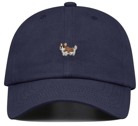 Clakllie Corgi Hund Baseball Cap Basecap Herren Damen Verstellbare Snapback Trucker Mütze Baumwolle Running Sports Cap Golf Cap
