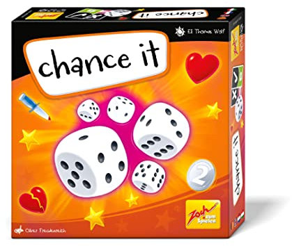Zoch 601105167 Chance it - Würfelspiel für 3 bis 6 Spieler – Das Zockerspiel für alle die gerne EIN Risiko eingehen, ab 10 Jahren