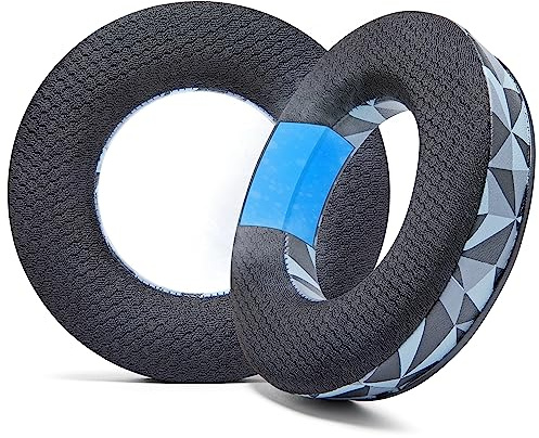 WC FreeZe DT770 – Kühlgel-Ohrpolster für Beyerdynamic DT770, DT990, DT880, MMX300, DT1770, DT1990 Kopfhörer | Außenseite aus Sportstoff, Geräuschisolierung, verstärkter Schaumstoff | Geo Grey