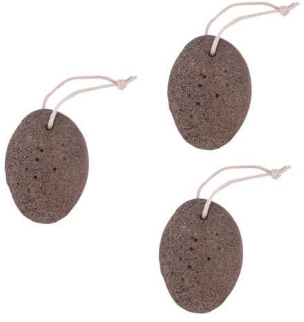 minkissy 3stücke Naturstein Bimsstein Zur Hornhautentfernung Natürliche -pumice Für Füße Hände Und Ellbogen Sanfte Massage Zur Durchblutungsförderung Inklusive Passendem Seil Für