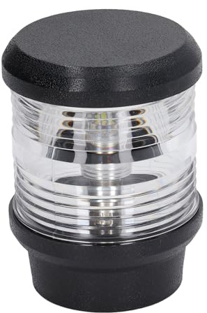 LiebeWH LED-Marine-Navigationslichter, Boots-Rundumlicht, 360° Sicht, IP68 wasserdicht, 5W, 10-24V Eingang, sichtbar bis 2 Seemeilen, ABS-Gehäuse, für Ponton- und Fischerboote