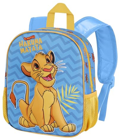 Disney Der König der Löwen Hakuna-Kleiner 3D Rucksack, Blau, 26 x 31 cm, Kapazität 8,5 L