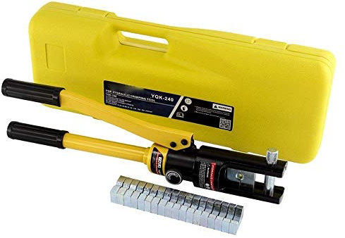 CLLBANT - Crimpadora hidráulica de terminales de Cable, Herramienta de crimpado de 10 a 300 mm2, Kit de Herramientas para Cables de terminales de batería eléctrica