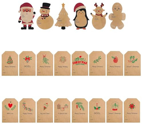 Yamobi 24 Stück Weihnachtsbaum Versiegelungsaufkleber, Adventskalender Zahlen Aufkleber, Danke Sticker für Weihnachtskalender,Aufkleber für Adventskalender