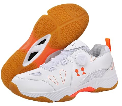 Leichtrit Tennis Hallenschuhe,Tennisschuhe Damen,Tischtennis Schuhe,Tischtennis Schuhe Herren,Badminton Schuhe,Indoor Hallenturnschuhe,rutschfeste,DäMpfung,Für Badminton,Tischtennis,Volleyball,Weiß