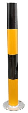 Sicherheitspoller, Wasserdichte Einfahrts-Verkehrssicherheitspoller, mit Reflektierendem Band, Vermeidung von Kollisionen, Massenkontrolle, Parksperre(1PCS - yellow,600mm/23.6in)