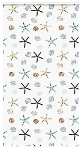 vidaxl shower roller blind with cassette - 120x240 cm, multicolour PEVA fabric, elegant water- bathroom blinds