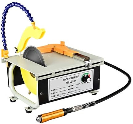 NGBFF Rock Tumbler Kit, Rectifieuse 1500W, Petite Machine de découpe de Jade, Machine-Outil de meula et de polissa, Machine de Sculpture de Jade Haute Puissance,Outils de Bricolage(Jade Set)