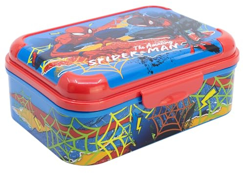 STOR Spider-Man Matlåda för Barn 1423ml - Hållbar Plast Lunchbox BPA-Fri med Dekorerat Lock för Skola och Utflykter