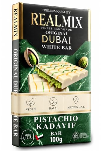 REALMIX Chocolate con Leche Dubái (100G, Chocolate blanco)