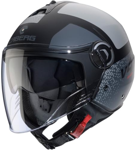 CABERG HELMET RIVIERA V4X ALPHA MATT BLACK/ANTHRACITE/GREY L