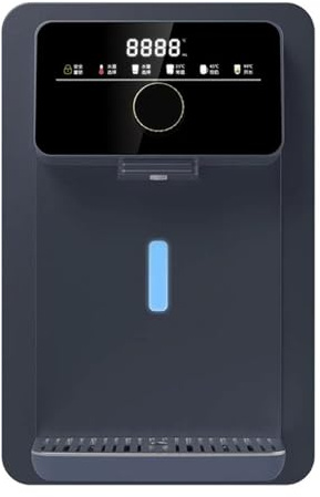 Distributeur d'eau avec verrouillage électronique pour enfants et écran tactile, double contrôle de température, unité murale alimentée par secteur pour bureaux, cantines commerciales - Distributeur d