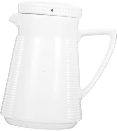 CIYODO Jarra de Cerámica Resistente al Frío Jarra Multifunción para Agua y Zumos Diseño Elegante para Uso Doméstico y Fiestas