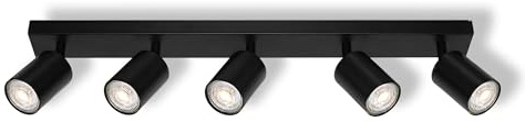 OSRAM LED Spot Elemental Ceiling spotlight 5x GU10 Plate | LED SPOT ELEMENTAL, Spot lights and ceiling spots, Black, dia, , confezione da 1