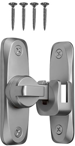 JUKOTA Serratura per porta scorrevole, serratura scorrevole per porte scorrevoli, 90/180 gradi barra scorrevole serratura serratura serratura per giardino cucina finestra interni porte esterne