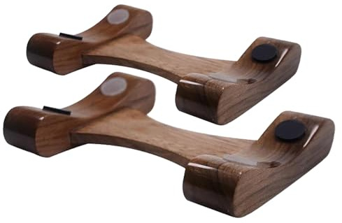 Hantelständer aus Holz – Hantelablage aus Massivholz für 2er-Pack Hanteln, stabiles und elegantes Design, perfekt für Heim-Fitnessstudio und Aufbewahrung