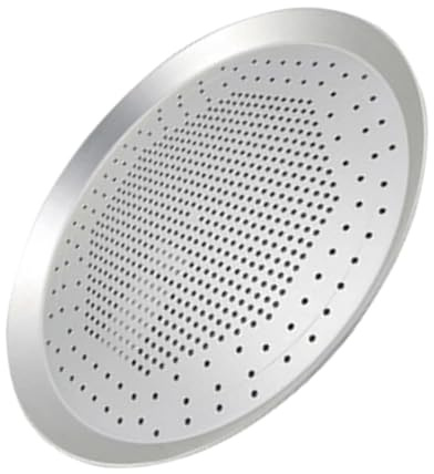 HOMSFOU Plaque à Pizza Perforée en Alliage D'aluminium Alimentaire 20 Cm Antiadhésive Résistante la Chaleur pour Four, Plateau de Cuisson Rapide et Facile à Nettoyer, pour Pizza