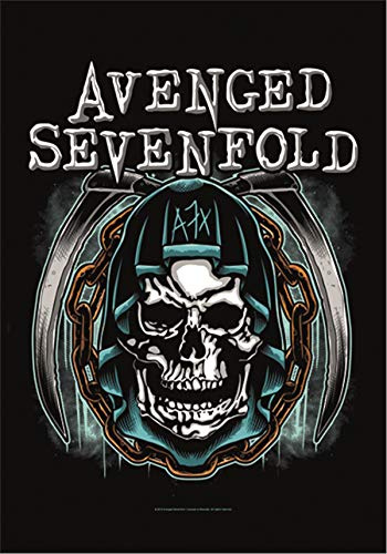 Heart Rock - Bandera Avenged Sevenfold Holy Reaper, calidad italiana, materiales resistentes y colores vivos - Made in Italy [100% poliéster - 110 x 75 cm]